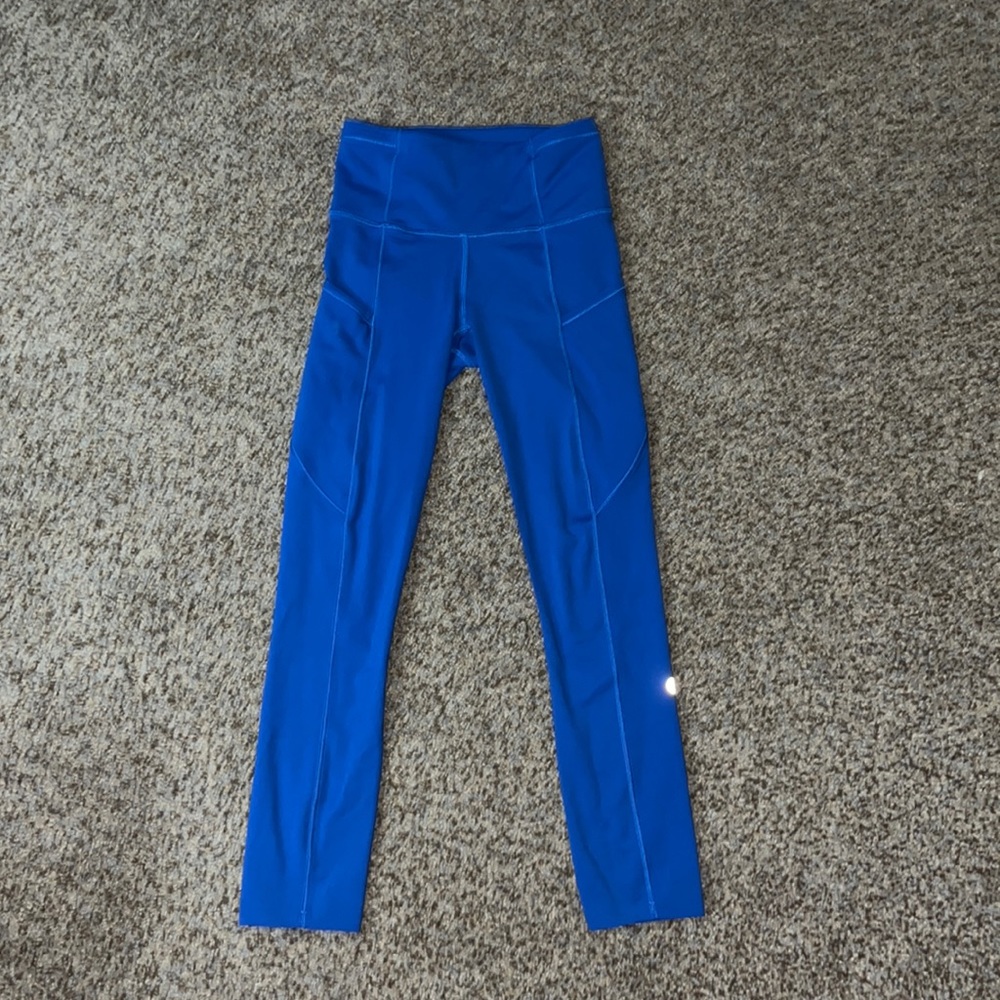lululemon fast and free high-rise tight 25” blazer blue tone leggings